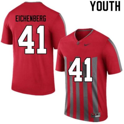 NCAA Ohio State Buckeyes Youth #41 Tommy Eichenberg Retro Nike Football College Jersey GBT7345WN